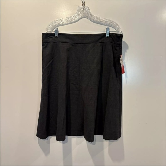 NWT Anne Klein Gray Wool Blend‎ A-Line Skirt Womens Size 16 (1650) - Picture 1 of 4